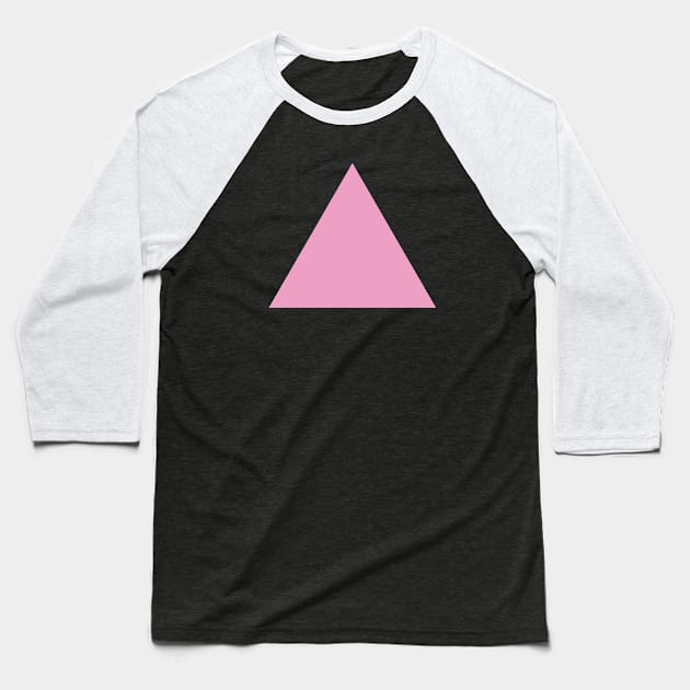 Pink triangle Baseball T-Shirt by AliciaZwart